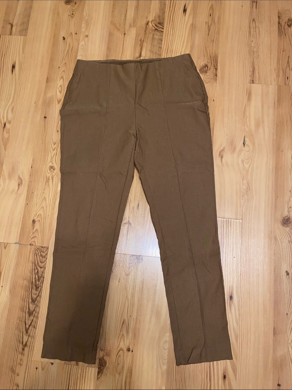 Chico's So Slimming Ankle Pants in Warm Camel Brown